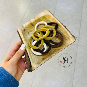 پک کش مو کرم قهوه ای